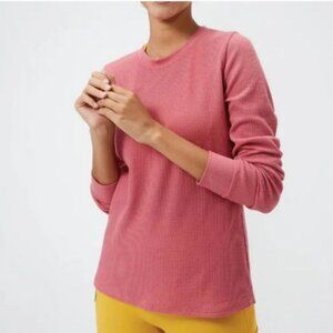 OUTDOOR VOICES Fasttrack Waffle Longseleeve In Desert Rose